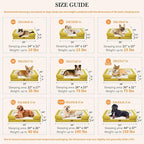 Comfort Expression Orthopedic Dog Bed for Medium Dogs 28x19 Inch, Waterproof Egg Crate Foam Medium Pet Bed with Removable Bolsters, Dog Couch with Washable Cover & Non-Slip Bottom, Spicy Mustard