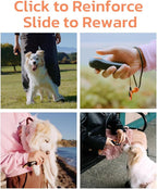 Clink Design Clicker Dog Trainer & Dog Treat Pouch Alternative, Dog Treat Dispenser, Puppy Essentials Dual Use 2 in 1 Dog Clicker for Training - Durable, Light (2.36 oz), Easy to Clean & Handle, Black
