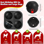 Yipetor 3In1 Treat Dispensing Dog Toys, Heavy Duty Frozen Dog Treat Ball - Slow Feeding Puppy Lick Bowl Tough Chew Toy for Large Medium Dogs to Keep Them Busy/Relief Anxiety/Puzzle Stimulate