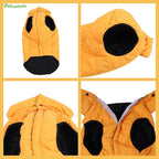 PetWarm Reversible Dog Cold Weather Coats, Waterproof Dog Puffer Vest, Vest for Dogs with Hook-and-Loop Strap, Windproof Outdoor Coat for Winter Walks and Snowy Days, Orange, S