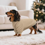 BRKURLEG Dog Sweater, Turtleneck Thick Dogs Sweatshirts Fleece Sweater, Dog Winter Coat for Small Medium Large Dogs, Pet Warm Sweaters with Zipper, Pullover Jacket with Sleeve (Light Coffee, L)