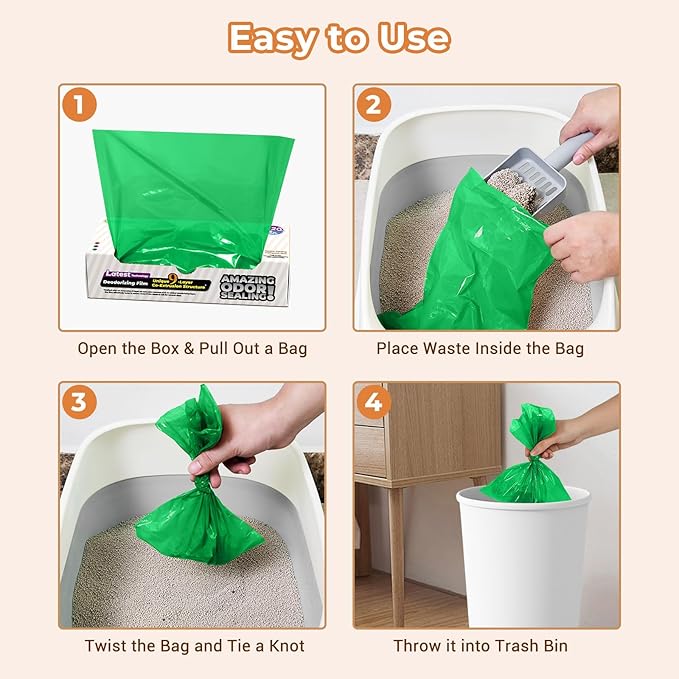 Odor-Sealing Dog Poop Bags S, 220 Count | Unscented & Durable Disposable Waste Bags for Pet Waste, Home & Travel Use (Green)