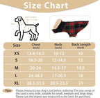 Winter Coat for Small and Medium Dogs, Puppy Plaid Jacket, Cotton Coat for Cold Weather, Windproof Warm Dog Garments, Pet Thickened Outfits Indoor Outdoor, Red XL