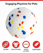 ALPI Chomp Ball - Durable Chew Toys for Dogs & Other Pets - Stimulating Dog Toys for Aggressive Chewers - Soft Dog Chews - 3-Pack, Assorted