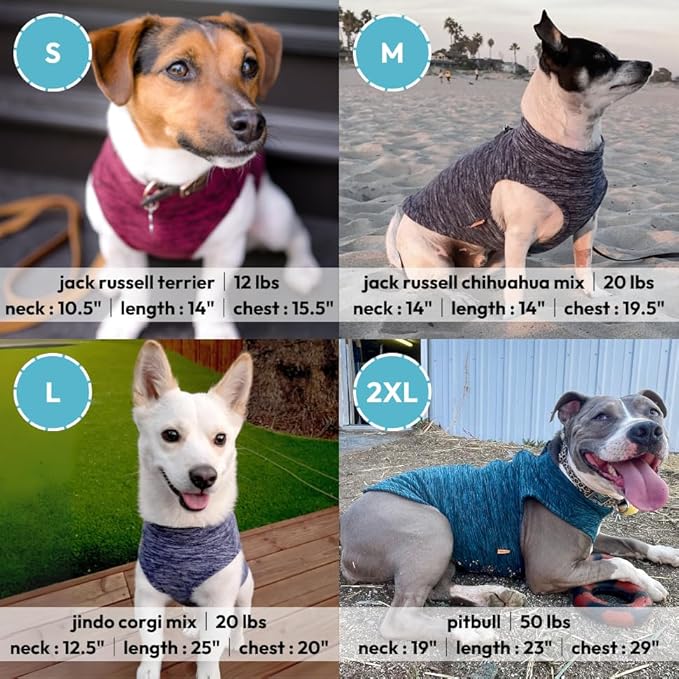 Gooby - Zip Up Fleece Vest, Fleece Jacket Sweater with Zipper Closure and Leash Ring, Turquoise Wash, 3X-Large