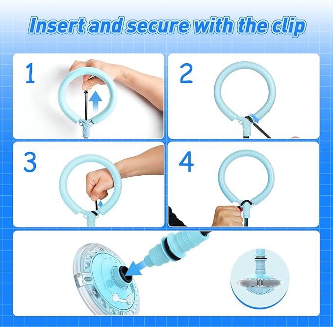 Flooyes Skip Ball for Kids, Ankle Skip Ball Toy with Counter, Timer and Cal Calculator, Boys Christmas Birthday Gifts for Age 6 7 8 9 10+, Rechargeable Colorful Flash Wheel Skip Ball for Boys