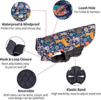 CuteBone Winter Dog Coat - Waterproof Windproof Reversible Vest, Thick Adjustable Cold Weather Jacket for Small Medium Large Dogs, Soft With Leash Hole