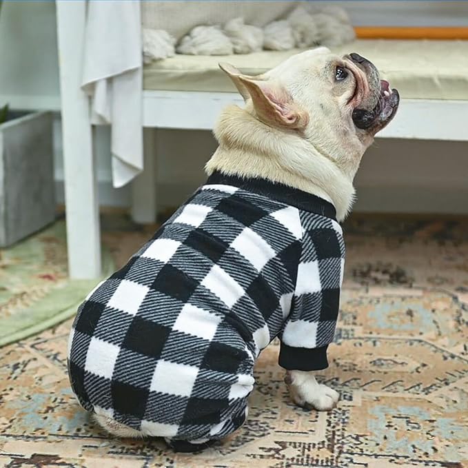 SCENEREAL Dog Pajamas for Small to Large Dogs Soft Pet Sweater Clothes Warm Puppy Onesie Outfits for Doggie Winter Christmas - Dog Jammies Pjs