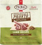 Primal Freeze Dried Dog Food, Pronto Mini Nuggets, Lamb; Scoop & Serve, Complete & Balanced Meal; Also Use as Topper or Treat; Premium, Healthy, Grain Free, High Protein Raw Dog Food (25 oz)