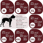 Winter Dog Coat Waterproof Reflective Dog Jacket for Extra Large Dogs with Harness Hook & Loop Turtleneck Fleece Snowsiut for Dogs Great Dane, Khaki 5XL