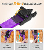 Halypet Cat Harness and Leash Set [MAX Safety 4th-Gen Upgrade] Escape Proof Adjustable Cat Leash Comfortable Soft Vest Easy to Wear Kitten Harness with Reflective Strip for Cats Walking, S Purple