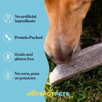 hotspot pets Grade A, Split Elk Antlers for Large Dogs X-Large 8+ Inches- Premium Elk Antlers for Dogs 50+Lbs (2 Pack) Naturally Shed Antler Bone for Large Breed Aggressive Chewers -Sourced in USA
