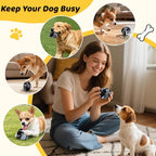 IFOYO Frozen Treat Dog Toy Ball for Small to Medium Dogs, Silicone Enrichment Dog Toys to Keep Them Busy, Reduce Anxiety, Puzzle Treat Dispensing Dogs Toys for Slow Food Training, Easy to Clean