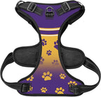 Custom Minnesota Dog Harness with Reflective Stripes Personalized Name and Number Dog Vest Harness with Pet Traction Rope for Small Medium Large Dog