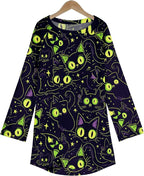 MARSVOVO Women Novelty Graphic Plus Size Sweater Crewneck Long Sleeve Cute Printed Loose Fit Casual Fall Sweaters Top