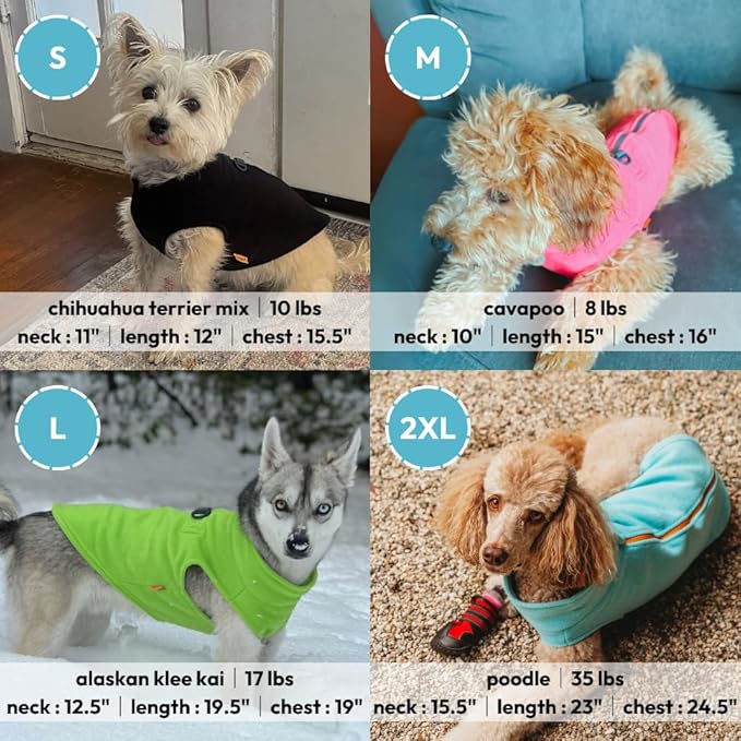 Gooby Zip Up Fleece Dog Sweater - Pink, 2X-Large - Warm Pullover Fleece Step-in Dog Jacket Without Ring Leash - Winter Small Dog Sweater - Dog Clothes for Small Dogs Boy and Medium Dogs
