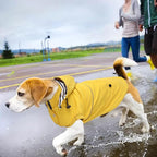 Dog Raincoat Waterproof Raincoats Dog rain Jacket Buttons Zipper Hood Drawstring Suitable for Small Medium Yorkie Terrier Schnauzer Poodle Border Collie Labrador 8lbs to 80lbs Yellow XS