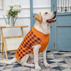 PUPTECK Dog Sweaters for Large Medium Small Dogs - Fall Classic Plaid Style Puppy Holiday Winter Coat Clothes Warm