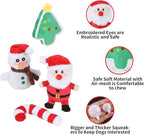 Squeaky Dog Toys Durable Push Puppy Toys for Chewing Interactive with Crinkle Paper for Small Medium Dogs