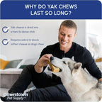 Downtown Pet Supply Regular Yak Chew 2 lbs. (1 lb 15.5 OZ 2 lb 1 OZ) - NEPAL