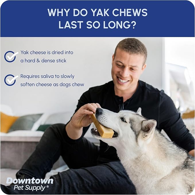 Downtown Pet Supply Regular Yak Chew 2 lbs. (1 lb 15.5 OZ 2 lb 1 OZ) - NEPAL