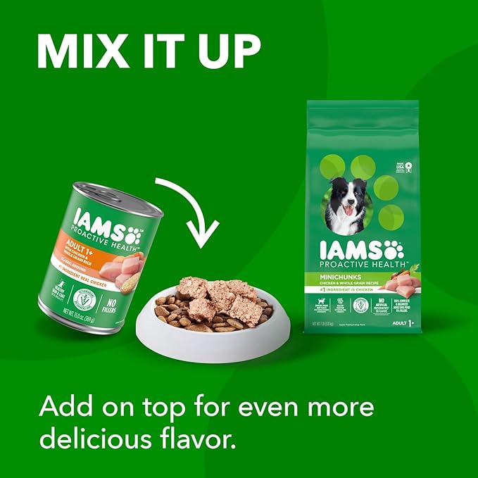 IAMS Proactive Health Minichunks Adult Dry Dog Food with Real Chicken, 40 lb. Bag
