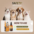 Dog Dental Care Spray, Vet-Recommended Breath Freshener for Pet, Reduces Plaque & Tartar, Prevents Gingivitis & Oral Infections, 5.1 Fl Oz - Teeth Cleaning Spray for Fresh Breath