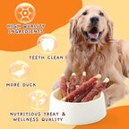 Jungle Calling Dog Treats, Duck Breast Wrapped Rawhide Sticks for Dogs, Grain-Free Natural Chewy Treats Picky Dogs, Puppy Chews Snacks,10.6 oz (Pack of 2)