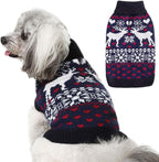 SCENEREAL Dog Sweater for Small Sized Dog Girls Boys - Turtleneck Pullover Winter Puppy Clothes Christmas Outfits, Pet Sweatshirt Apparel Knitwear for Dachshund, Yorkie, Chihuahua S