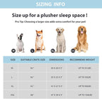Cooling Dog Bed for Large Dogs - Orthopedic Pet Beds with Memory Foam, QMAX>0.5, Waterproof Removable Washable Cover for Hot Weather, Blue, 35" L x 23" W x 3" H