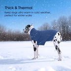 IECOii Big Dog Sweater,XXXXL Dog Sweaters for Extra Large Dogs,Cold Weather Winter Coat for Large Size Dogs,Warm Fall Dog Clothes for Large Dogs Knitwear,Doberman,Great Dane Sweater,Blue-4XL