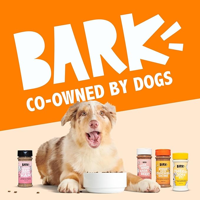 Barkbox Beef Dog Treat Topper High Protein Limited Ingredient Mixer, Rosemary Extract for Large & Small Breeds, Elevate Dog Food Dining, Shake & Pour for Dog Bowls (Pack of 3)