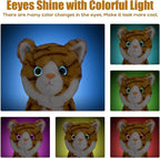 Interactive Plush Toys, Stuffed Toy, Stuffed Animal Toy, Walking Toys, Light Irradiative Sound Control Electronic Cats Robot Pets Gift for Children