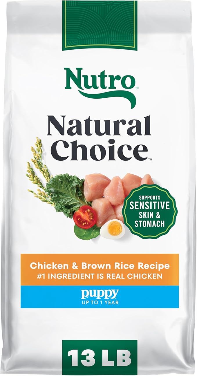 Nutro Natural Choice Chicken & Brown Rice Puppy Food Dry Recipe, 13 lb. Bag