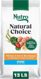 Nutro Natural Choice Chicken & Brown Rice Puppy Food Dry Recipe, 13 lb. Bag