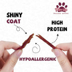 PAWUP Duck Jerky Strips Dog Treats, Training Treats for Dogs w/Taurine, Low Fat, Natural Duck Jerky Cuts for Small Dog, 12.5 oz