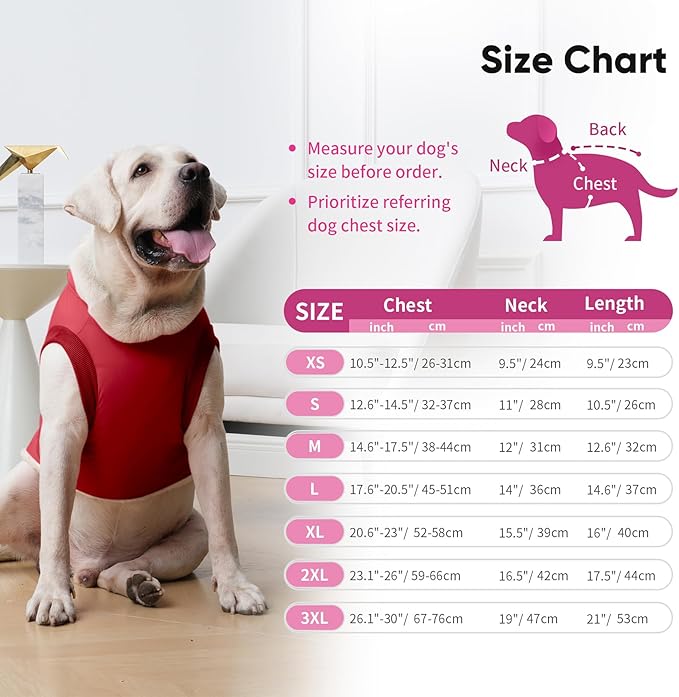 Fleece Lining Dog Hoodie with Harness Built in,Extra Warm Small Dog Jacket in Winter Puppy Coats with Hooded,Red S