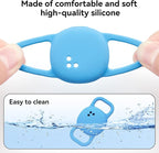 DDJ for Tile Life360 Sticker (2024) Tracker Cat Collar Case, 2-Pack Silicone Anti-Lost Protective Cover Tile Tracker Holder for Dog & Pet Collars, Ultra Durable, Easy Installation, Lightweight, Blue