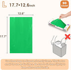 Odor-Sealing Dog Poop Bags L, 90 Count | Unscented & Durable Disposable Waste Bags for Pet Waste, Home & Travel Use (Green)