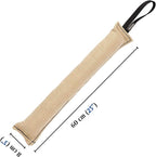 Dingo Gear Bite Tug with 1 Handle Reinforced for Dog Training and Fun 60 x 8 cm, Jute