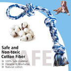 Dog Rope Toys, Indestructible Dog Toy, Dog Chew Toys for Aggressive Chewers, Tough Puppy Teething Chew Toys for Boredom, Dental Cleaning Tug of War Dog Toy, Great for Small to Large Breed