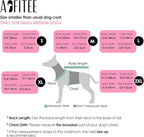 AOFITEE Dog Coat, Waterproof Dog Jacket for Winter, Warm Fullbody Dogs Snowsuit, Winter Coat for Small Dogs, Zip Up Pet Puffer Jacket Fleece Vest, Outdoor Reflective Cold Weather Pet Coats, Medium