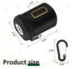 Dog Poop Bag Holder for Leash - Doggy Poop Waste Bag Dispenser Zipper Pouch with Carabiner Clip, 1680D Nylon Oxford Poop Bag Dispenser for Leashes Doggy Poop Bag Holder for Travel, Dog Walking, Park