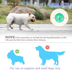 Automatic Ball Launcher for Dogs, Dog Fetch Ball Thrower Launcher, 3 Adjustable Distances, Interactive Pet Self Playing for Small Dogs and Puppies with 10 Balls (2 inches)
