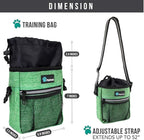 PetAmi Dog Treat Pouch, Pet Treat Pouch for Training, Dog Walking Bag Holder for Kibbles, Pet Food Toy, Dog Trainer Essentials Supplies, Poop Bag Dispenser, 3 Ways to Wear (Green)