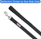 Pawtitas Pet / Puppy 6 - feet Reflective Dog Leash Extra Small / Small 5/8 inch Black Matching Collar and Harness sold separately.