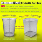 Dog Poop Bags, 20L / 5.3 Gal Replacement Dog Poop Bag - 75 PCS Leak-Proof & Tear-Resistant Bags for Most Pet Waste Trash Cans