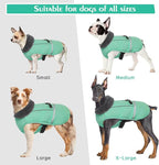 QBLEEV Warm Dog Coat Reflective Dog Jacket, Waterproof Dog Winter Coat Turtleneck Dog Clothes for Cold Weather, Thick Fleece Dog Snowsuit Christmas Dog Vest Pet Apparel for Small Medium Large Dogs XL
