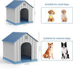 Vixzen Dog Houses Resin Outdoor Dog Kennel Small Indoor Dog House for Home & Garden Use