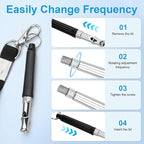 3 Pack Silent Dog Whistle to Stop Barking Neighbors Dog, Ultra-Wide Frequency Ultrasonic Training Whistle for Dogs, Adjustable Professional Recall Dog Training Whistles (Black & White)